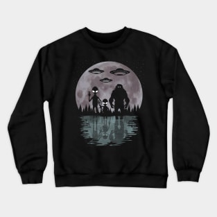 Bigfoot And Alien Crewneck Sweatshirt